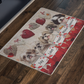 Doormat Home Decor Shih Tzu Joy Love Peace Gift for You Personalized Gift Funny Doormat Valentine Gift for Her Him Gifts for Mom, Girlfriend, Dad, Wife Home On Christmas, Holiday, Birthday.