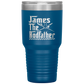 Sweet quote Personalized Fishing Tumbler For Dad The Rodfather Travel Mug Fathers Day Gift from Daughter or Son 30oz Stainless Steel Laser Etched Gifts Birthday, On Christmas Cool Color 1