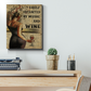 Girl Easily Distracted by Music and Wine Art Wall Poster (Canvas Framed, 16x20)