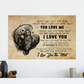 Meaningful Gifts Inspiration Gift Jack Skellington and Sally You Love Me Poster No Frame Size 16x24 inch Gift for Men, Awesome Birthday, Decor Bedroom Print