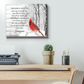 Cardinal I Can Only Imagine Poster Wall Decor (Canvas Framed, 20x16)