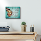 Butterfly She Whispered Back - I Am The Storm Art Poster (Art Wall Canvas Framed Poster, 14x11)