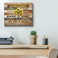 Sunflower - in This Office We Do Teamwork We Do Help We Do Art Poster (Canvas Framed, 20x16)
