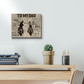 to My Dad Gift from Son Large Motorcycle Father's Day Retro Poster (Canvas Framed, 14x11)