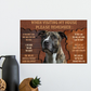 Birthday Gifts Brindle Dog Poster When Visiting My House Please Remember I Love Here You are The Guest with It to You I Am The Dog I Am The Baby Friends Gifts On Christmas, Decor Home, Wall Art