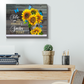 Butterfly Sunflower Be The Reason Someone Smiles Today Best Wall Poster (Canvas Framed, 20x16)