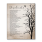 Desiderata Poem Minimalist Modern Wall Art Canvas Framed (11x14)