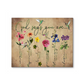 Hummingbird and Flowers God Says You are Vintage - Fabric Print Canvas Framed Poster (20x16)