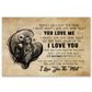 Meaningful Gifts Inspiration Gift Jack Skellington and Sally You Love Me Poster No Frame Size 16x24 inch Gift for Men, Awesome Birthday, Decor Bedroom Print