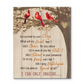 Cardinal Birds Surrounded by Your Glory I Can Only Imagine - Art Wall Canvas Framed Poster (16x20)