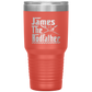 Sweet quote Personalized Fishing Tumbler For Dad The Rodfather Travel Mug Fathers Day Gift from Daughter or Son 30oz Stainless Steel Laser Etched Gifts Birthday, On Christmas Cool Color 1