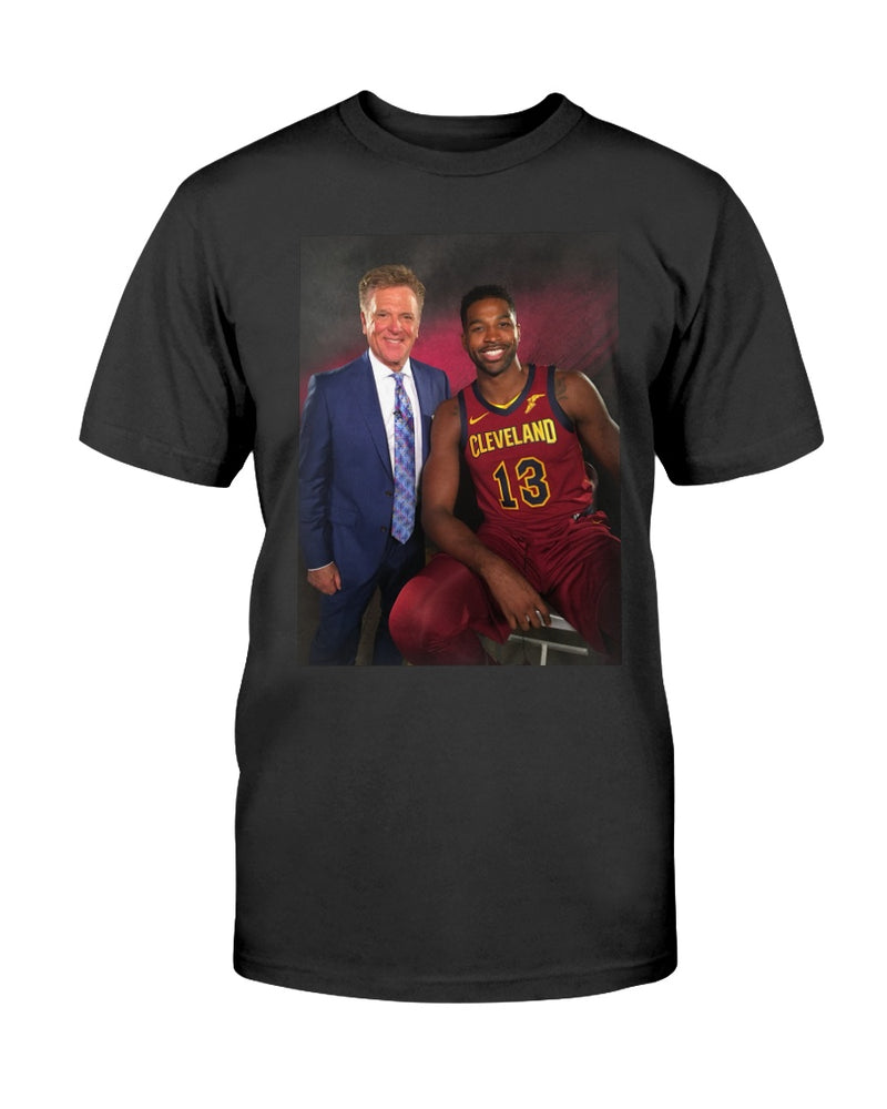 Fred McLeod-Tristan Thompson 13 Cleveland T-Shirt Black-Navy for Men-Women