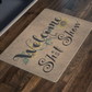 Mats Funny Welcome Sunflower Doormat, Welcome Doormat, Doormat, Home Doormat, Welcome to the Shit Show Doormat, Floral Doormat Gifts for Mom, Girlfriend, Dad, Wife Home On Christmas, Holiday, Birthday
