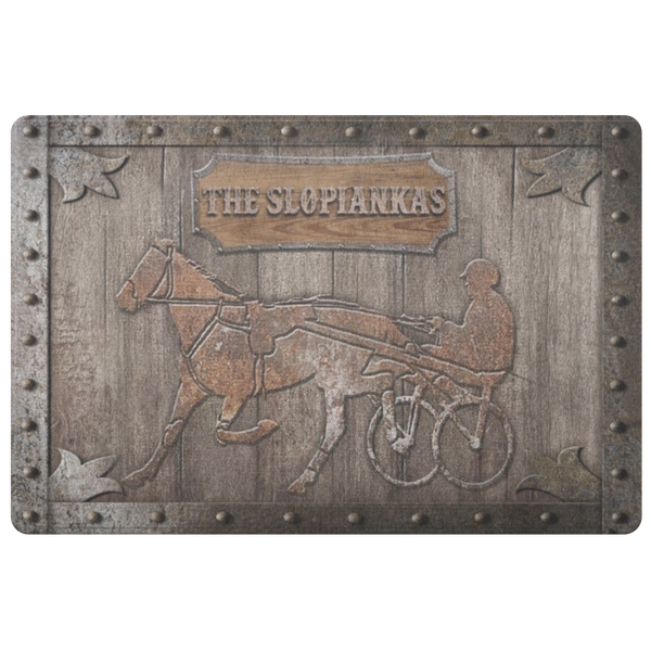 Welcome Doormat Harness racing Personalized Family Name Polyester Doormat Funny Gift Home Decor Doormat Premium Quality Housewarming Gift Gifts for Mom, Girlfriend, Dad, Wife Home On Christmas, Holida