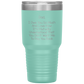 Dad 30oz Tumbler, Dad I Owe You So Much And Love How It's Mutually Understood, Black Insulated Cup Gifts For Father From Daughter Son