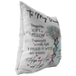 Decorative Throw Pillow Dad to Daughter I Hugged This Soft Pillow I Squeezed It Really Tight I Filled It with My Wishes Gifts Xmas/Brithday, On Ideas for Family, Friend Decor Home